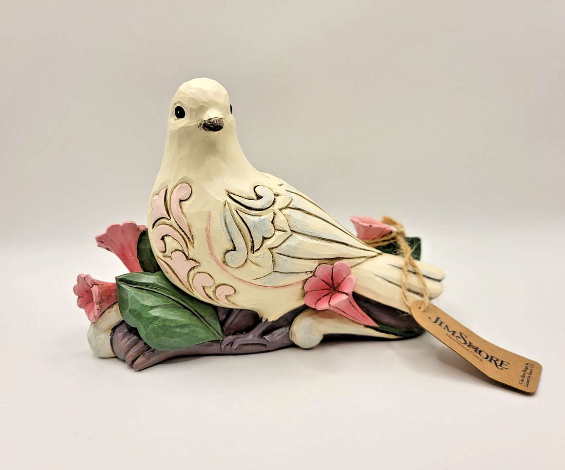 Jim Shore Heartwood Creek Messenger of Peace dove figurine photo 1