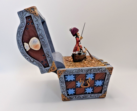 Disney Traditions Treasure-Strewn Tableau Peter Pan Figurine Captain Hook Wendy10