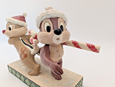 Disney Chip & Dale Candy Cane Caper Christmas Figurine 4051975 Jim Shore10