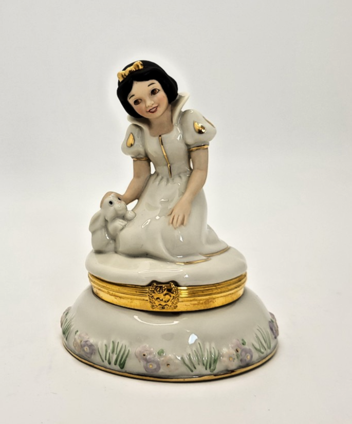 Lenox Disney Snow White Treasure Trinket Box 6126148 COMPLETE Boxed COA - Rare2