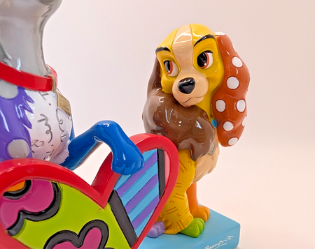 Disney Britto Lady and the Tramp 6008528 unboxed figurine - lower detail