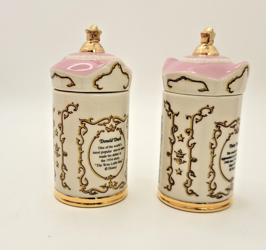 Lenox Disney Spice Jars Marjoram & Tarragon Donald & Daisy Duck Brand New In Box4