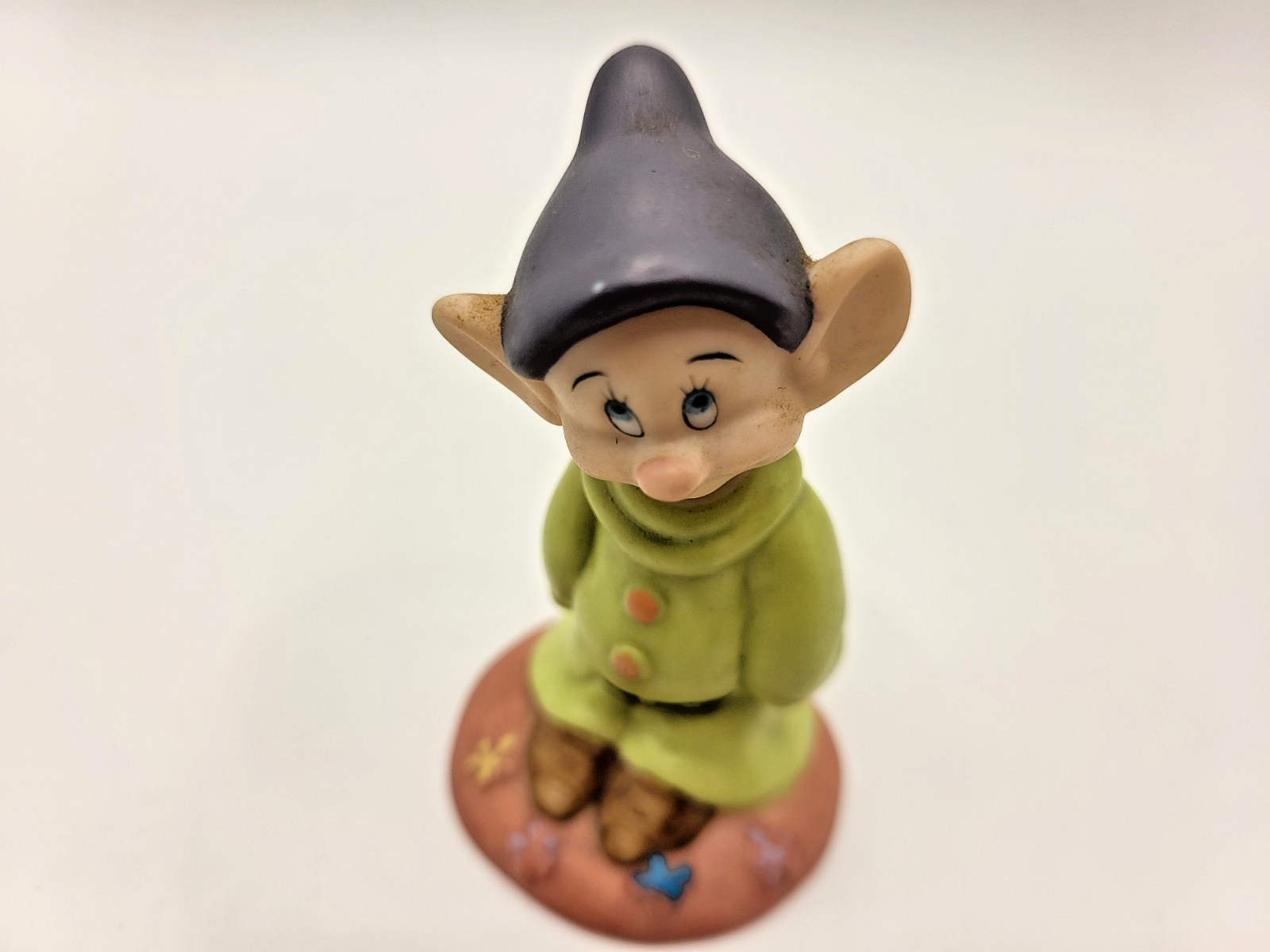 Disney Dopey Dwarf Ornament Grolier Snow White Porcelain Retro Ornament4