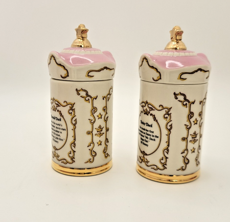 Lenox Disney Spice Jars Marjoram & Tarragon Donald & Daisy Duck Brand New In Box6