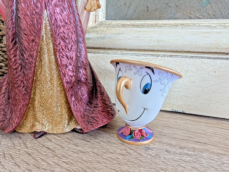 Disney Showcase Haute Couture Belle & Chip Christmas Holiday Figurine 40533492