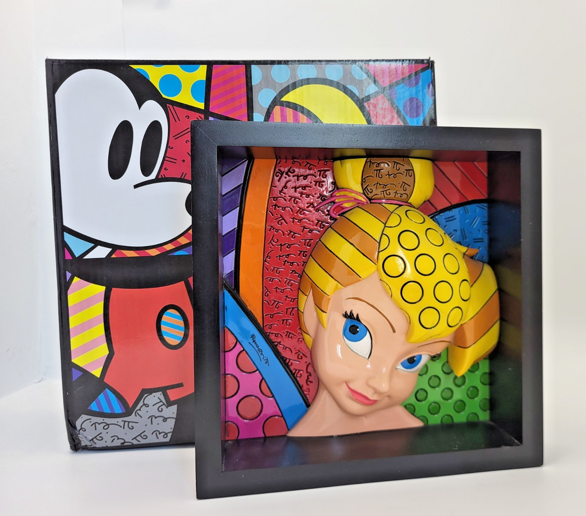 Disney Britto Tinker Bell Pop Art Block Figurine 4033868 Boxed 201216