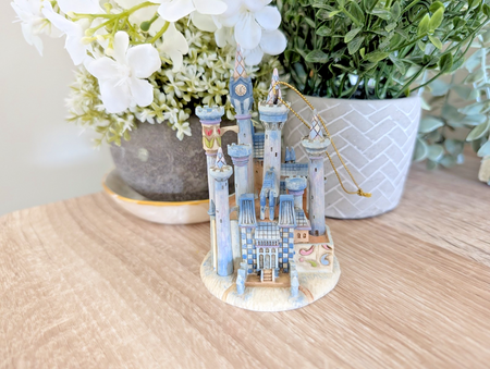 Disney Traditions Cinderella Castle hanging ornament A20410